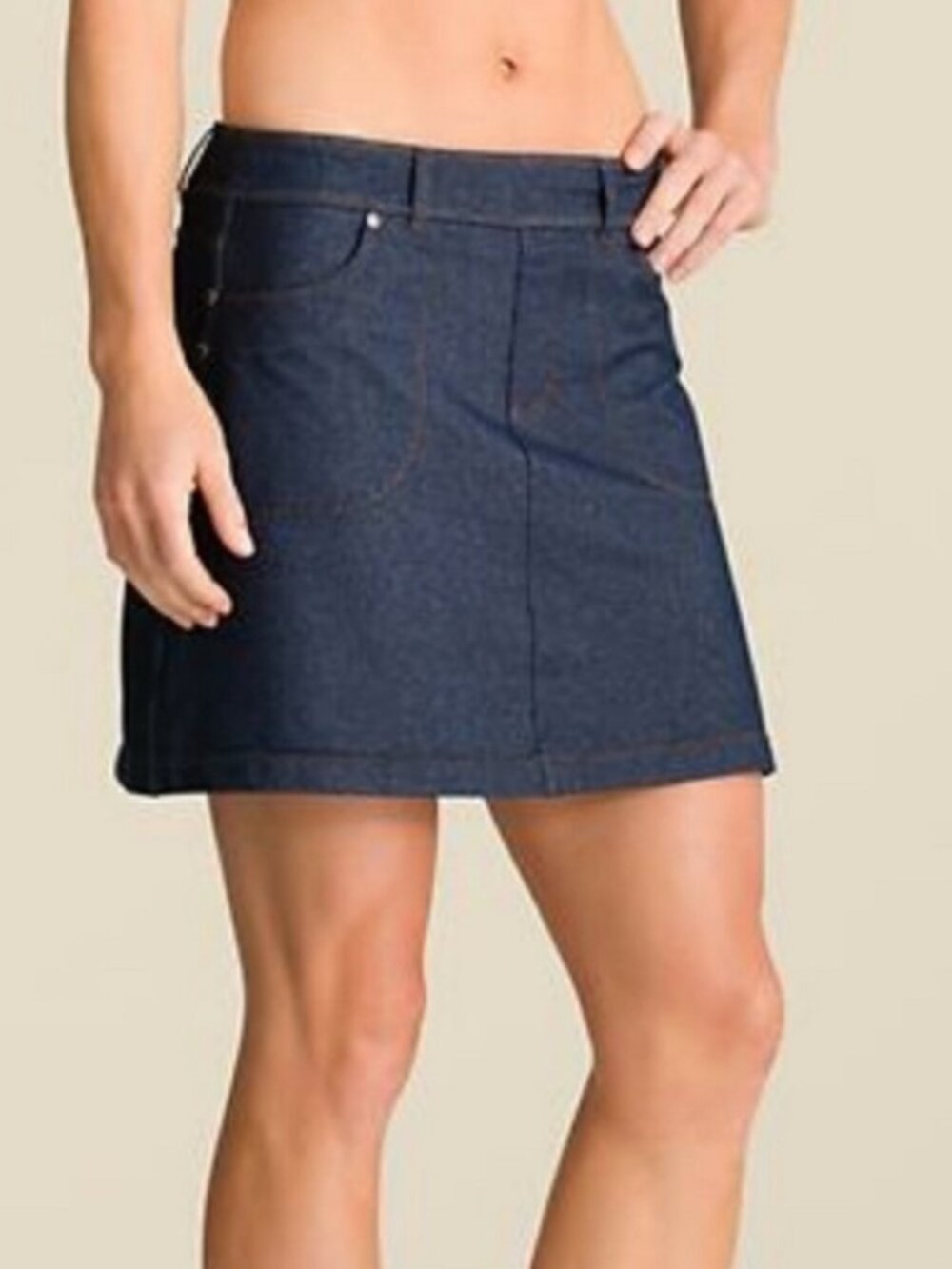 Athleta Bettona Classic Faux Denim Skort